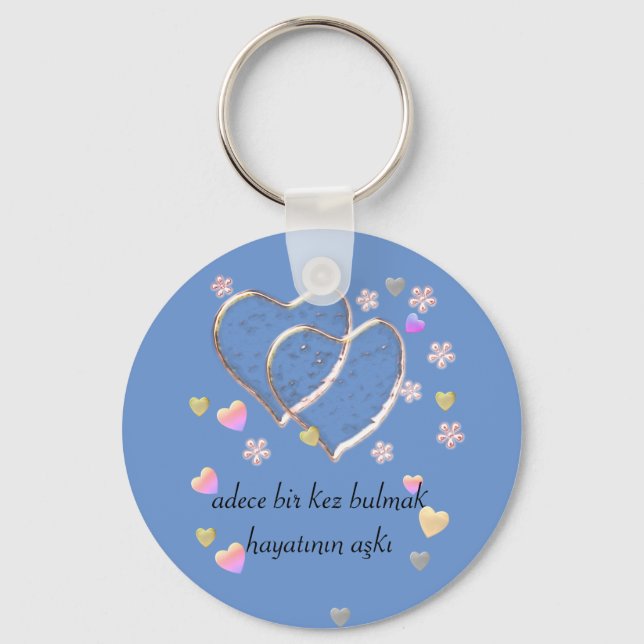 Llavero adece bir kez bulmak hayatının aşkı , personalizad (Anverso)