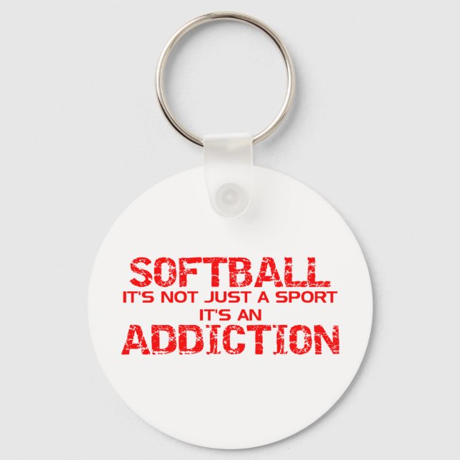Llavero Adicción al Softball (Anverso)
