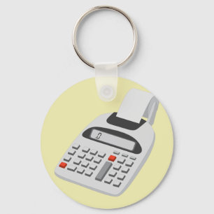 Llavero Adición de máquina - Tecnología Contable Vintag