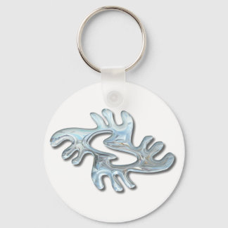 Llavero Adinkra-peace-glass