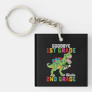 Llavero Adiós 1er Grado Hola 2do Grado T Rex Dinosaurio
