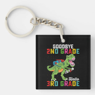 Llavero Adiós 2do Grado Hola 3er Grado T Rex Dinosaurio