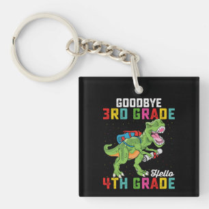 Llavero Adiós 3er Grado Hola 4to Grado T Rex Dinosaurio