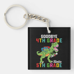 Llavero Adiós 4to Grado Hola 5to Grado T Rex Dinosaurio