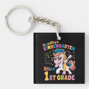 Llavero Adiós jardín de infancia hola 1er grado Unicornio