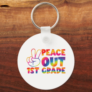 Llavero Adiós Primer Grado Tie Dye Último Día 1er Grado 