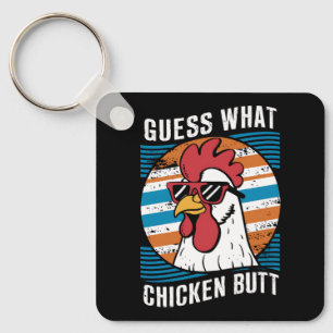 Llavero Adivina Qué Pollito Trasero Amantes De Pollo Diver