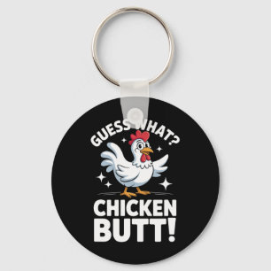 Llavero Adivina Qué Trasero De Pollo Clic Diseño De Chiste