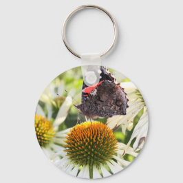 Llavero Admiral Butterfly on Flower