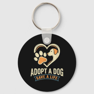 Llavero Adopta un perro salva una vida Día Nacional del Pe