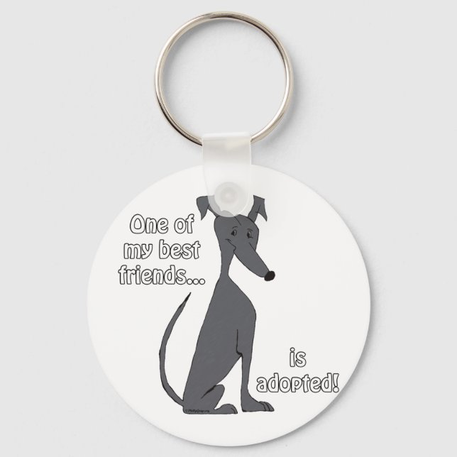 Llavero Adoptado~Negro (Anverso)