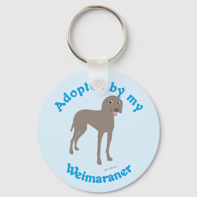 Llavero Adoptado por My Weimaraner (Anverso)