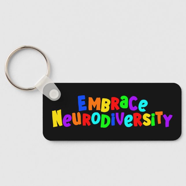 Llavero Adoptar la neurodiversidad | Conciencia neurodiver (Reverso)