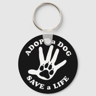 Llavero Adoptar un perro salva una vida - Diseñar para los