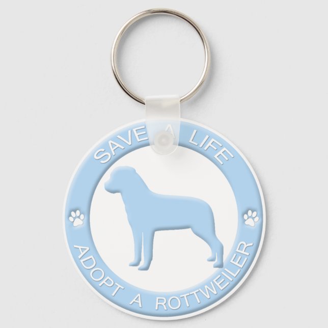 Llavero Adoptar una cadena de claves Rottweiler (Anverso)