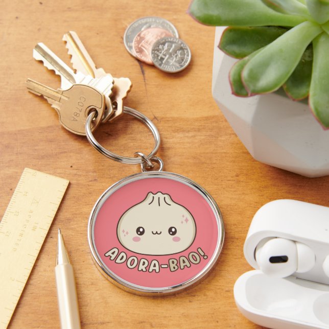 Llavero Adora-Bao Cute Kawaii Bao Dumpling Pun Lover (Escritorio )