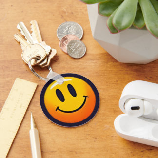 Llavero "Adorable Colección de patrones de Emoji sonriente