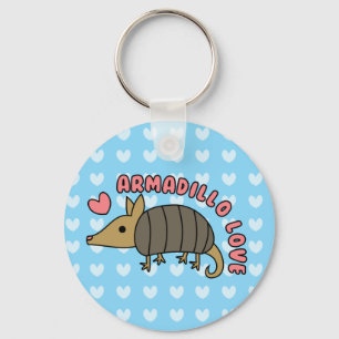 Llavero adorable del armadillo de Kawaii