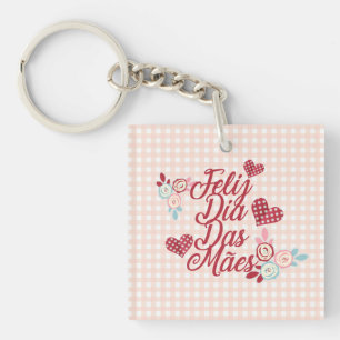 Llavero Adorable Feliz Dia Das Mães Keychain