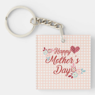 Llavero Adorable Feliz Día de la Madre Keychain