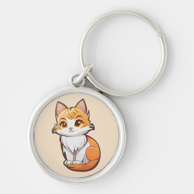 Llavero Adorable Gatito Kawaii (Frente)