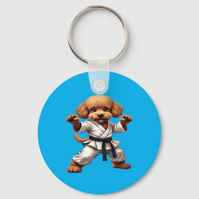 Llavero Adorable Karate Cuppy Martial Arts Gi Ilustracion (Anverso)