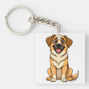 Llavero Adorable perro de dibujos animados Pastor de Anato