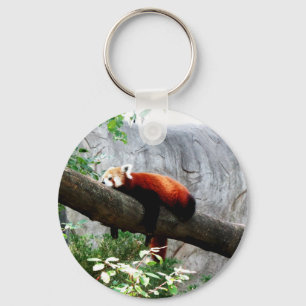 Llavero adorable red panda animal lazy funny