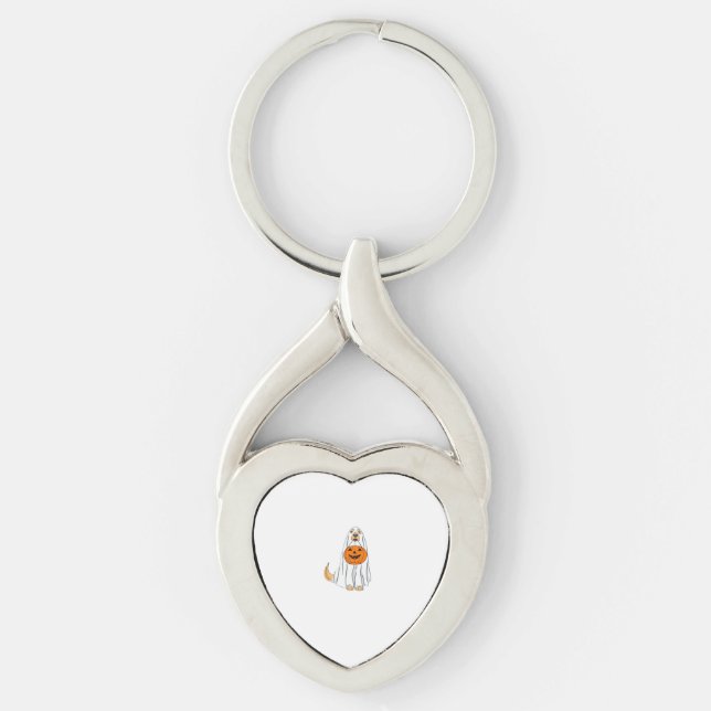 Llavero Adorable Spooky Golden Retriever Ghost Classic T-S (Anverso)