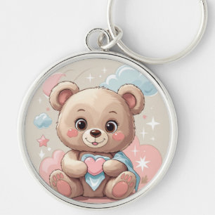 Llavero Adorable Teddy Bear Baby - Diseño Pastel Suave