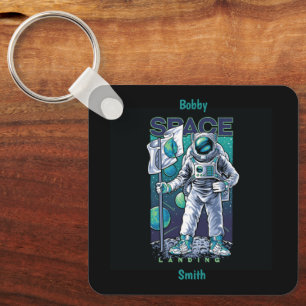 Llavero Adorables Spaceman Space Landing Personalizado
