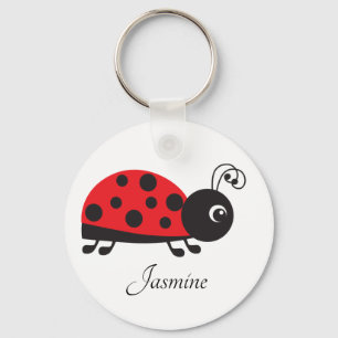 Llavero adoradores lindos de ladybug agregar nombre