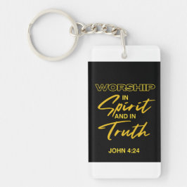 Llavero "Adorar en Espíritu y en verdad". Juan 4:24
