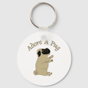 Llavero adore un pug