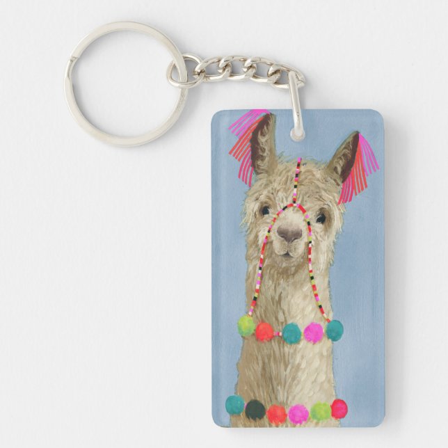 Llavero Adorned Llama - Beige (Frente)