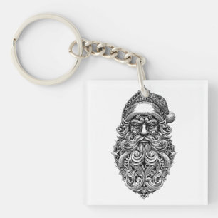 Llavero adorno de cara de Santa Claus