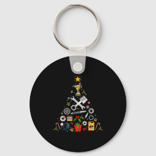 Llavero Adorno de Navidad Mecánico Árbol en Garaje Mecánic