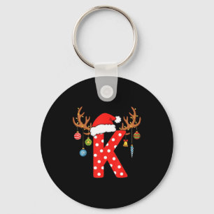 Llavero Adorno Inicial De Monograma De Navidad Letra K Alf