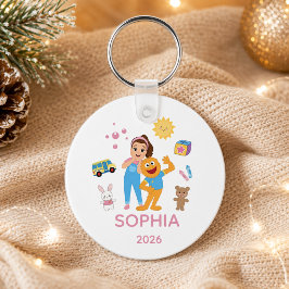 Llavero Adorno personalizado para niños pequeños, Sra. Rac