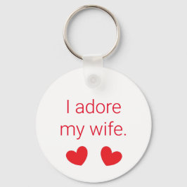Llavero Adoro a mi esposa