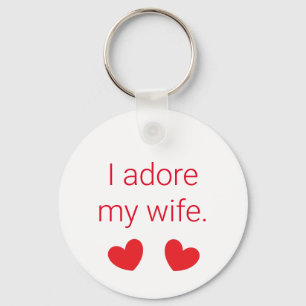 Llavero Adoro a mi esposa