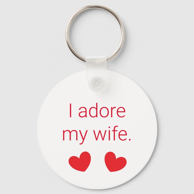 Llavero Adoro a mi esposa (Anverso)