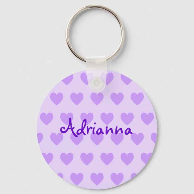 Llavero Adrianna en Purple (Anverso)