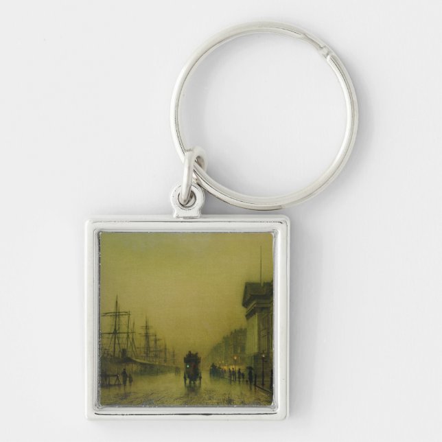 Llavero Aduanas H de los muelles de Juan Atkinson Grimshaw (Frente)