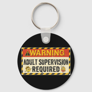 Llavero  Adult Supervision Keychain