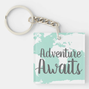 Llavero Adventure Awath World Map & Mint