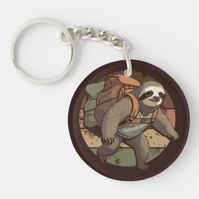 Llavero Adventurous Sloth Trekking (Frente)