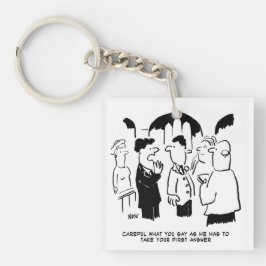 Llavero Advertencia del Padrino de Boda al Novio