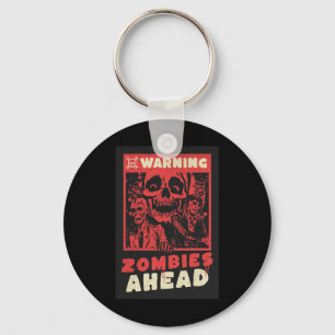 Llavero Advertencia: Disfraz de Halloween de Zombies