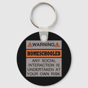 Llavero ¡Advertencia! ¡Homeschooled!
